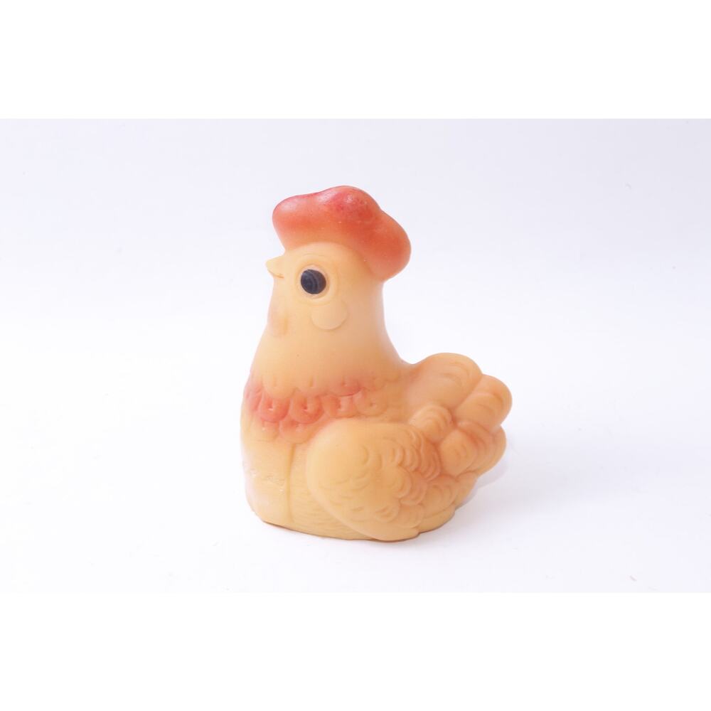 Chicken, Farm Bird, Sitting, Soviet, USSR, Rubber, 5 1/2", Figure, Squeaky